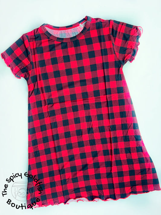 Buffalo Plaid PJ gown