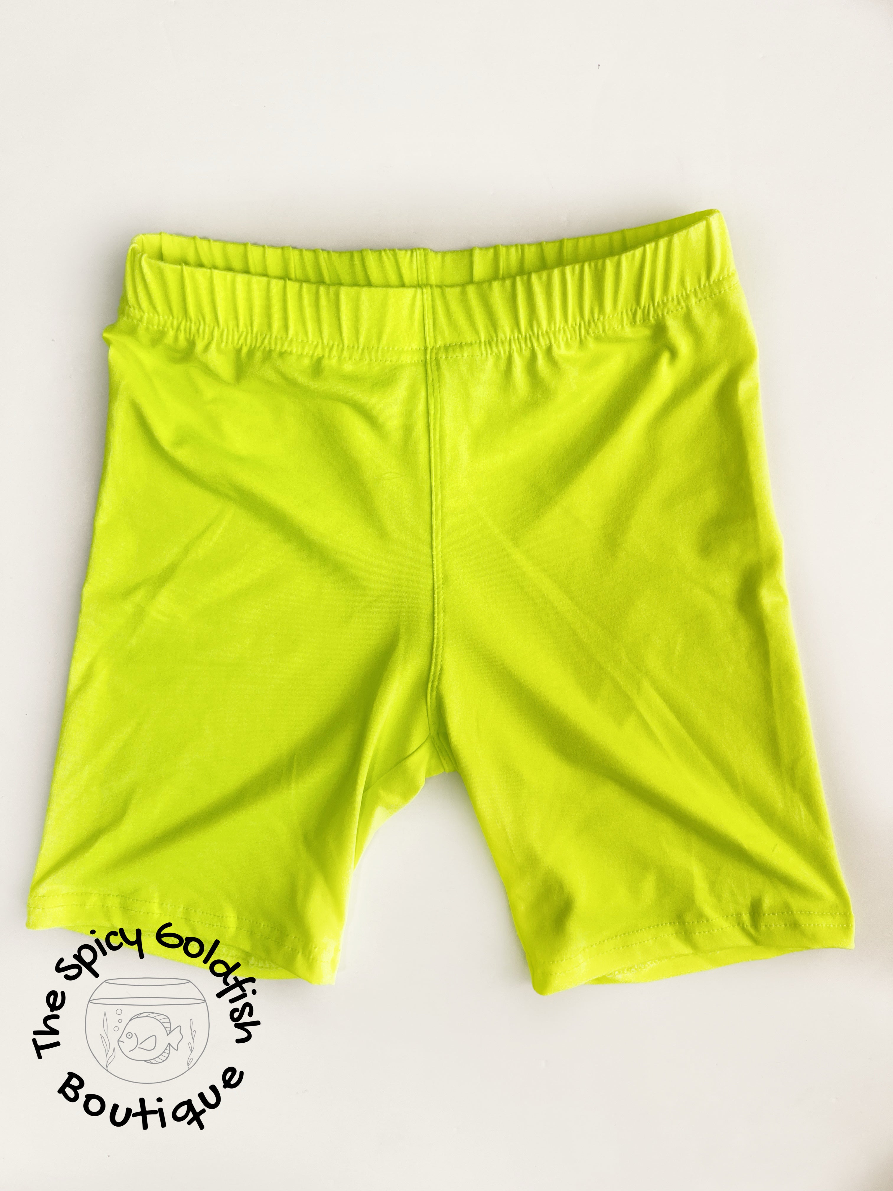 Neon green shorts best sale