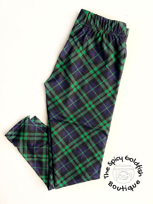 Blue & Green Plaid