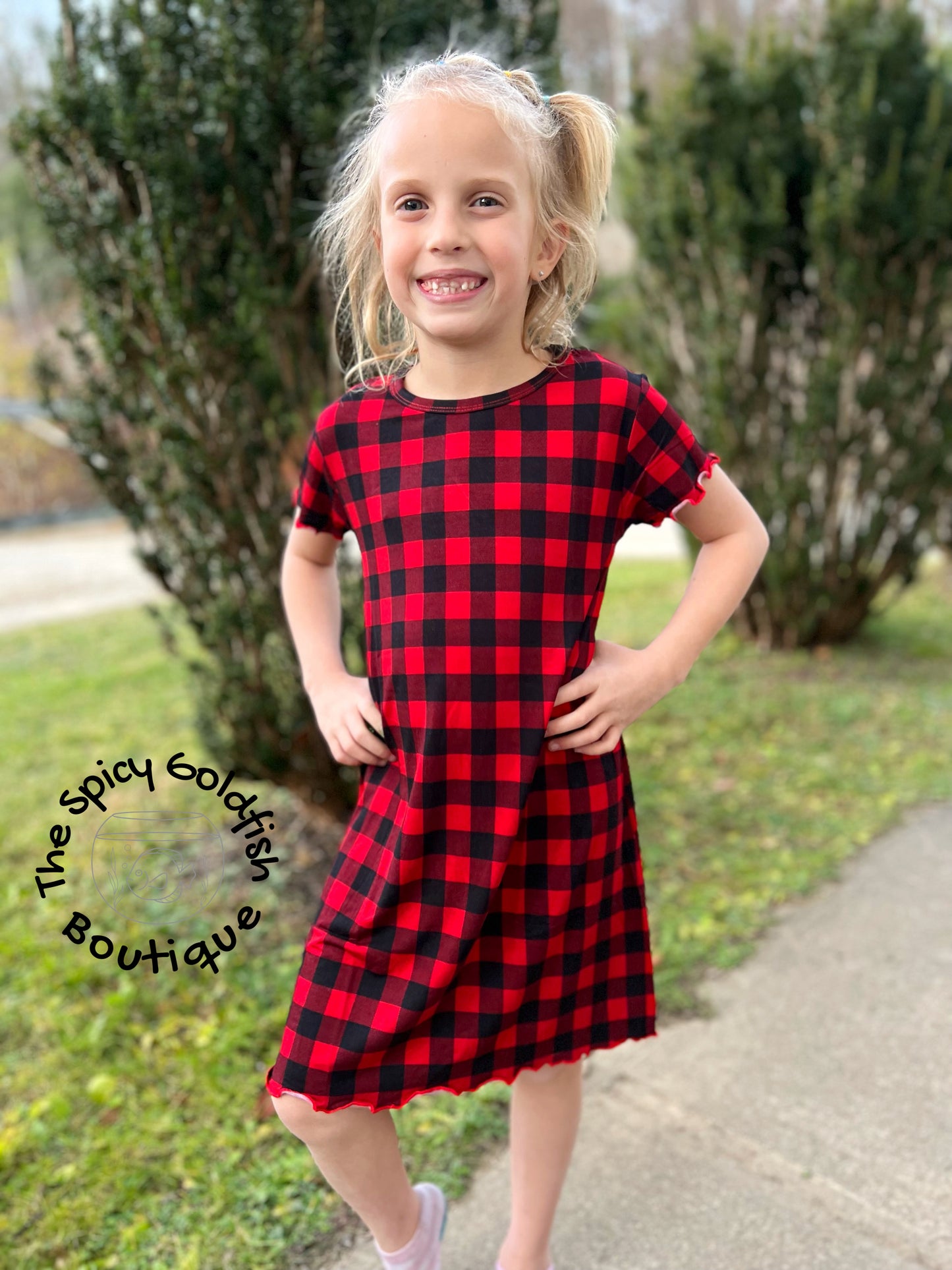 Buffalo Plaid PJ gown