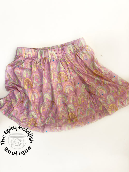 Purple rainbow skort