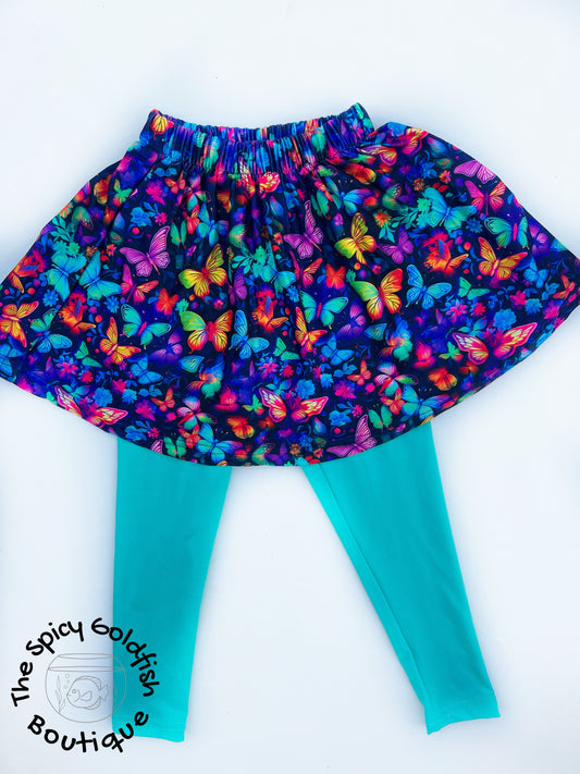 Butterfly legging skort