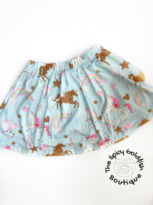 Glitter Unicorn Skort