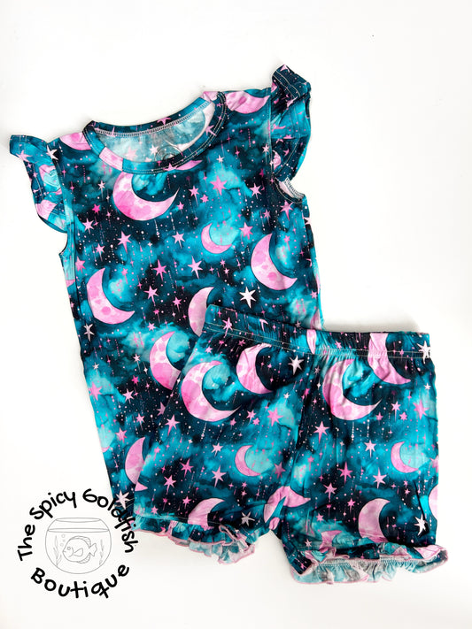 Nighttime moons bamboo pjs